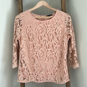 Adrianna Papell - Pink Lace Top.